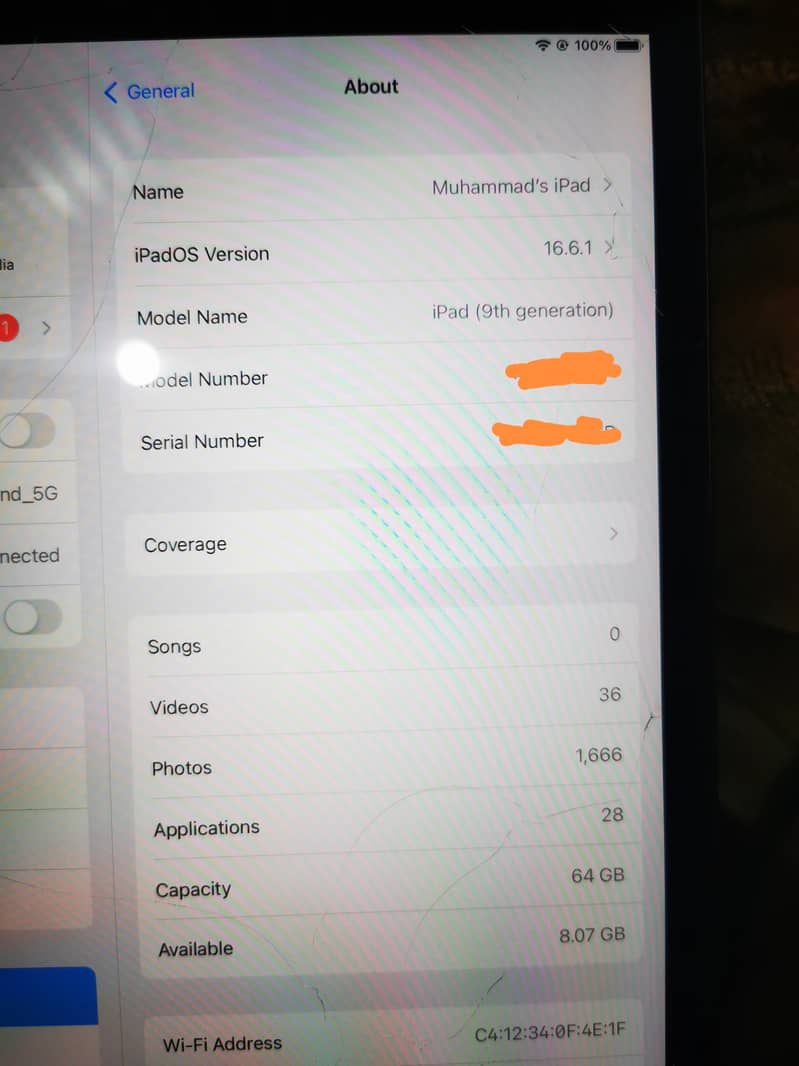 ipad 9th generation

64 gb RAM 6