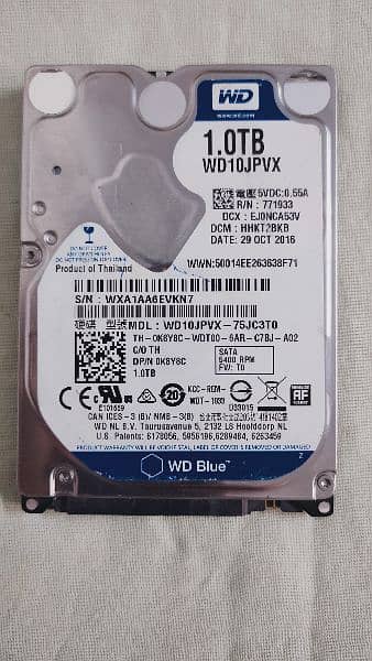 1 TB/ 1024GB 2.5 laptop hard drive 0