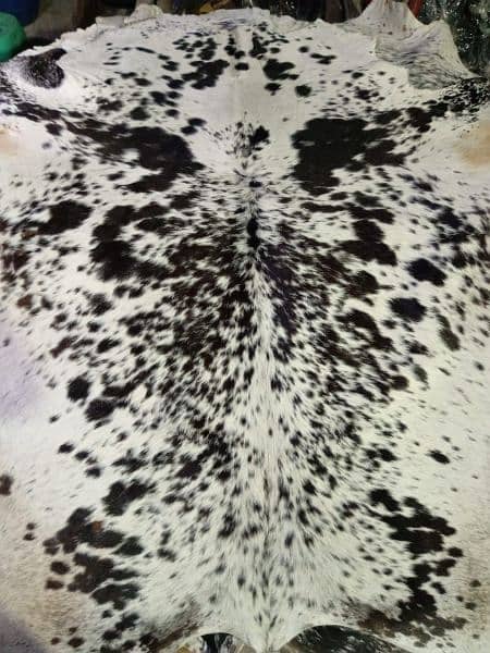 NATURALLY COWHIDE LEATHER RUGS TRICOLOR COW HIDE SKIN CARPET AREA 2