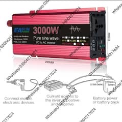 Solar Inverter PI-3000W Digital Display pure Sine Wave Solar Power 12