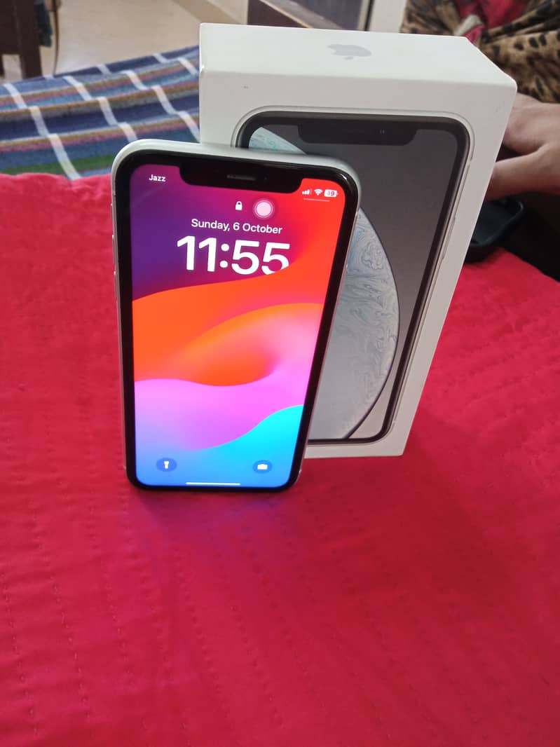 PTA Approve Iphone XR 128 Storage with Origional Box for sale 3