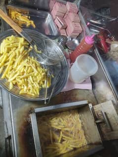 Fries fryer counter