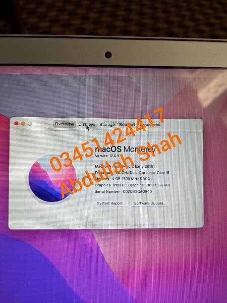 MacBook Air 2015 4GB/128GB SSD 8