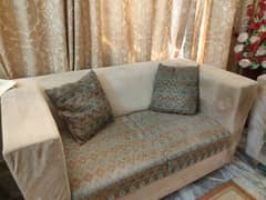 7 Seater sofa set and Single bed