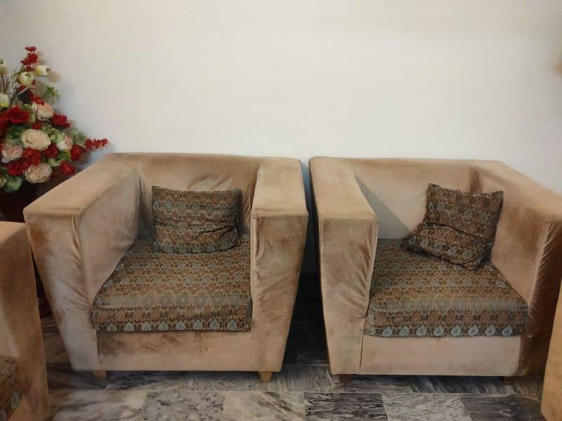 7 Seater sofa set and Single bed 2