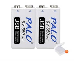 9v Rechargeable battey 2-Pcs 0