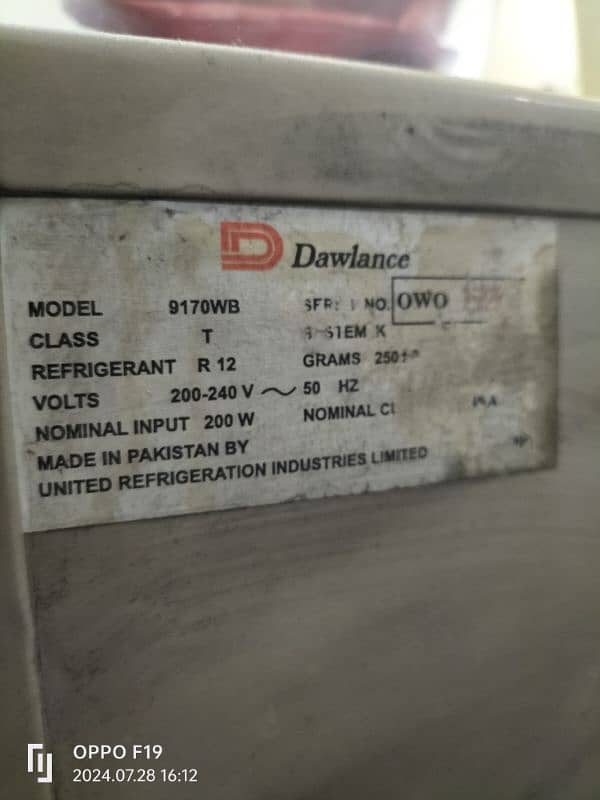 Dawlance fridge 9170 6