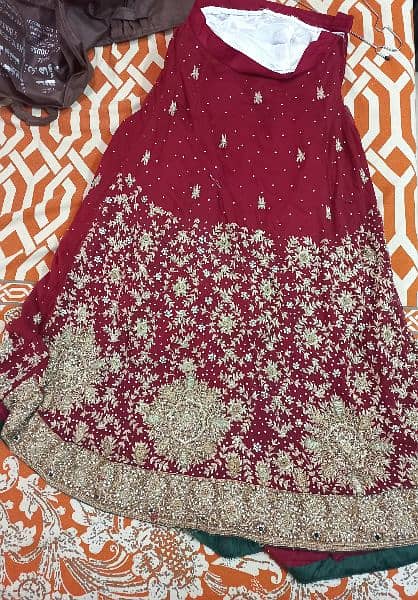 Bridal lehnga red 1