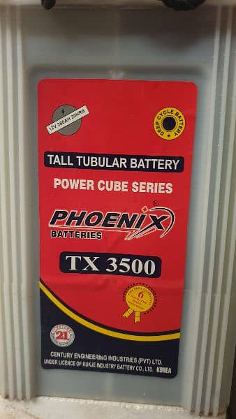 Phoenix TX-3500 Tall Tubular Batteries 2