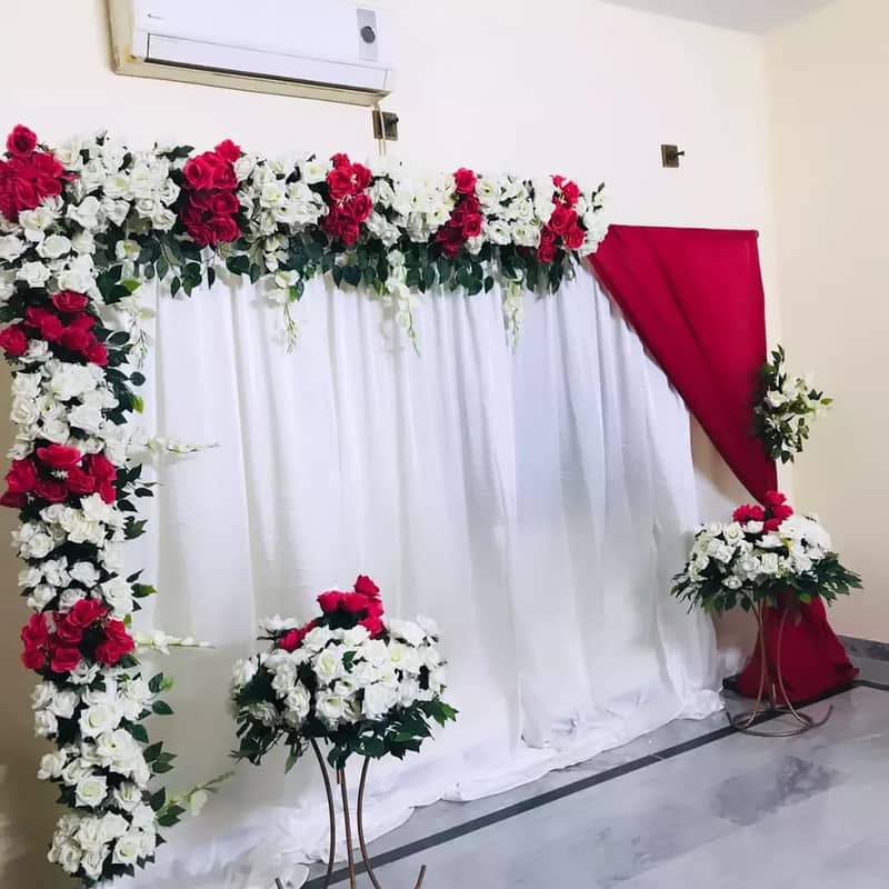 Wedding flowers & Artificial Decoration / Mayo /Mehndi /Barat /Valima 3