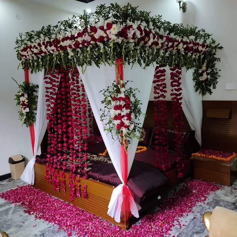 Wedding flowers & Artificial Decoration / Mayo /Mehndi /Barat /Valima 19