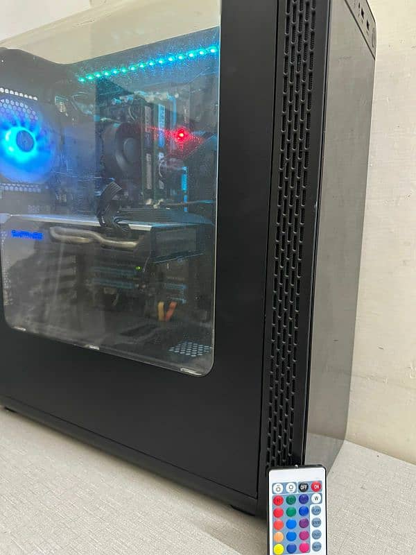 i7 3770 rx 580 8gb z77 gaming pc gaming computer rgb 9