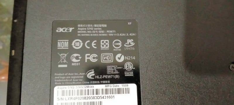 Acer Laptop Core i3 Aspire 5742 7