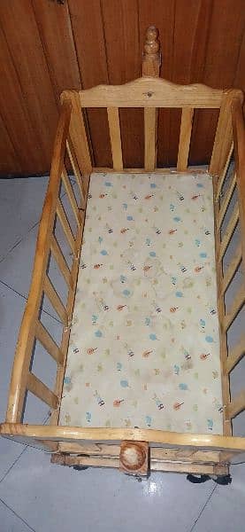 baby wooden swing Cot 3