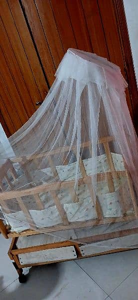 baby wooden swing Cot 4