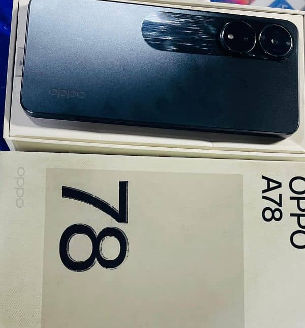 oppo a78 8/256 full box 4 month wranty 9.5/10 condition 03024577198 0