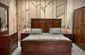 Bed set , side tables & Dressing table , Modern Bed set