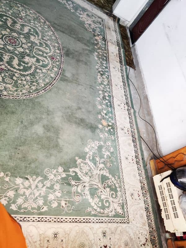 RUG /QALEEN GREEN COLOUR Irani 1