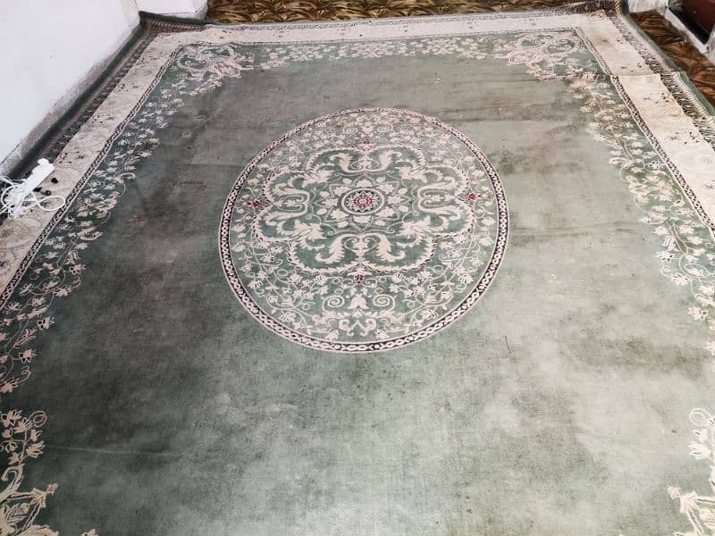 RUG /QALEEN GREEN COLOUR Irani 2