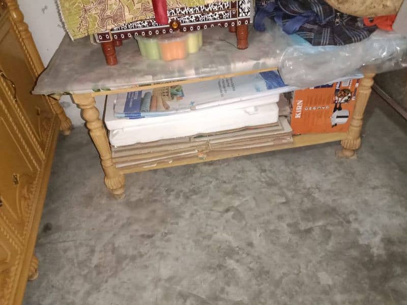 double bed drasing table shokys tarpai set ,istari stand, 5