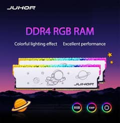 New RGB 16GB 8X2 DDR4 Ram 3200mhz by Juhor for Desktop & Gaming PCs