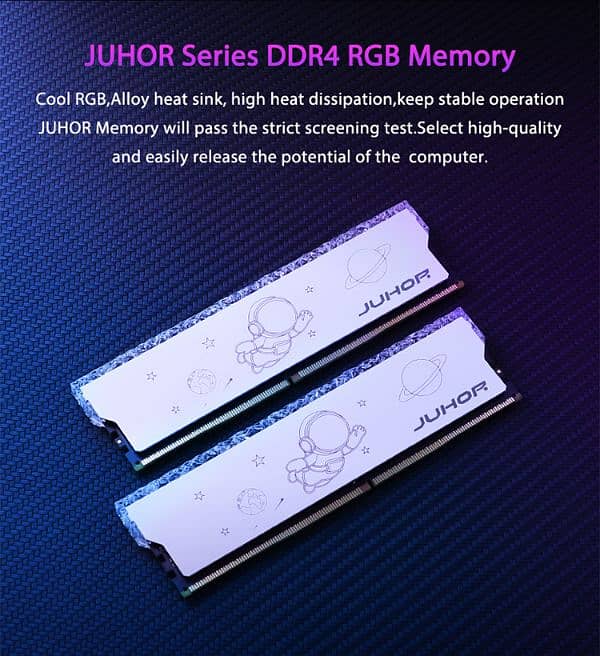 New RGB 16GB 8X2 DDR4 Ram 3200mhz by Juhor for Desktop & Gaming PCs 6