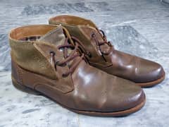 Men NDURE 100% Pure Leather Brown Boots Size 43/9