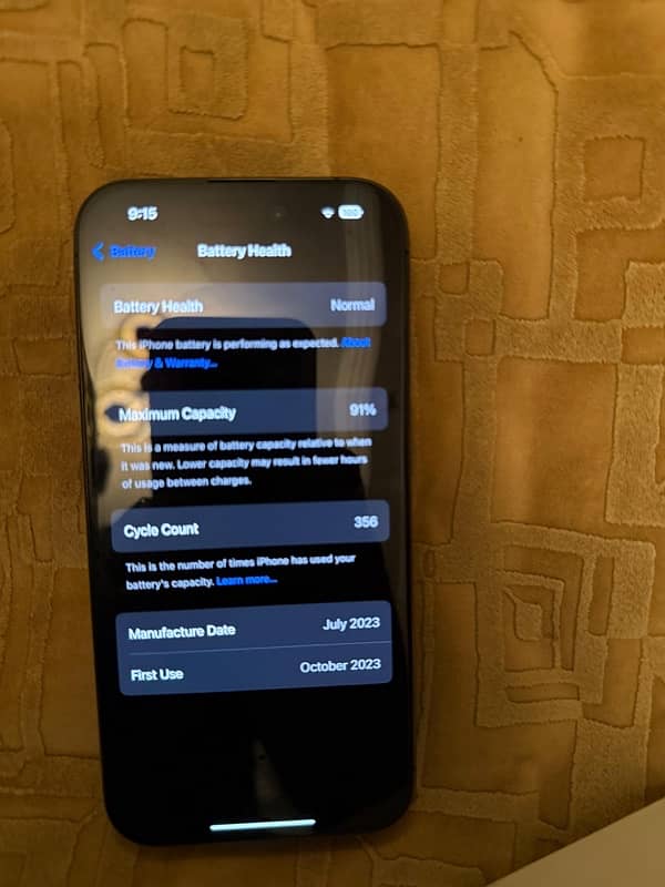 Iphone 15 pro in mint condition PTA approved 7