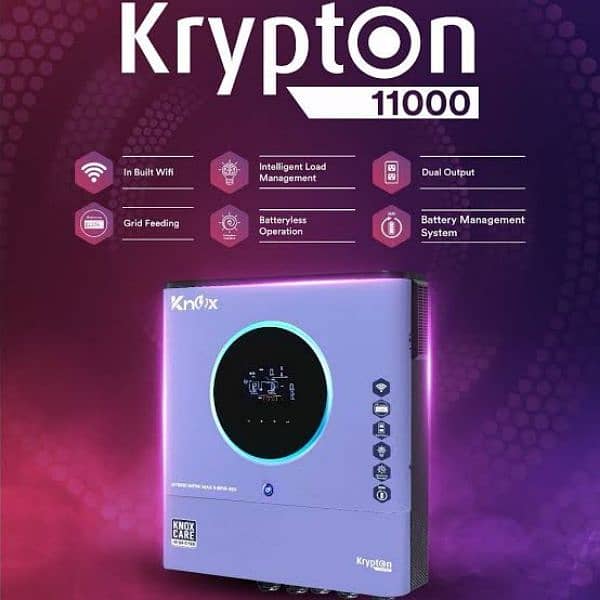 Knox KRYPTON 8kW PV11000 & 11kW PV 13000W Hybrid Solar Inverter 1