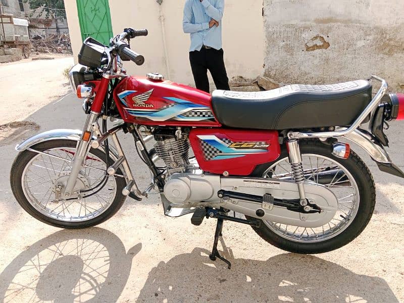 Honda CG125 Red Color Sep 2024 Unregisterd 5