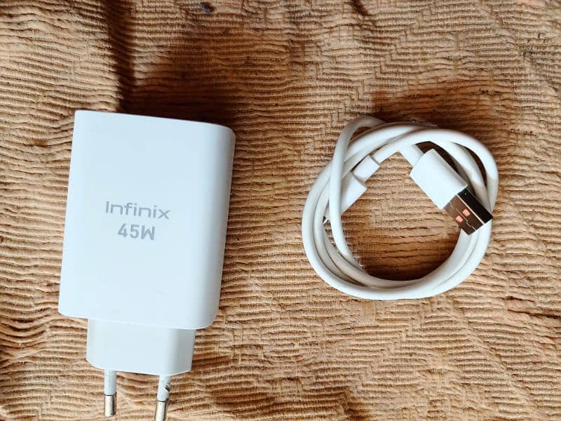 Infinix 45w charger with Type-c cable 1