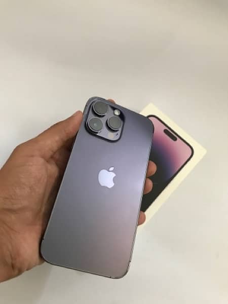 iPhone 14 Pro Max Deep purple 256GB + Sim Working 1