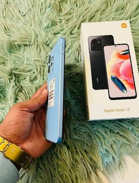 Redmi Note 12 ice blue colour 8Gb Ram 128Gb Rom 1