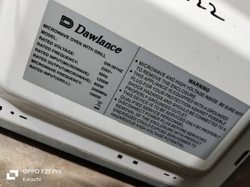 microwave oven DW-391Hz 9