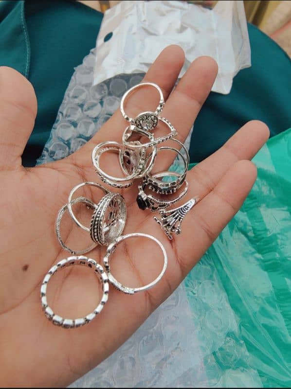 15 pcs Trendy Ring Set For Girls 2