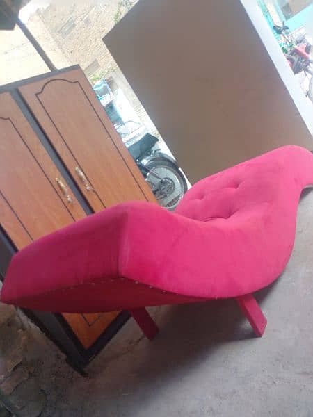 1 set red color sofa bed 1