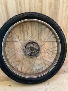 70 cc bike back rim with complete tire