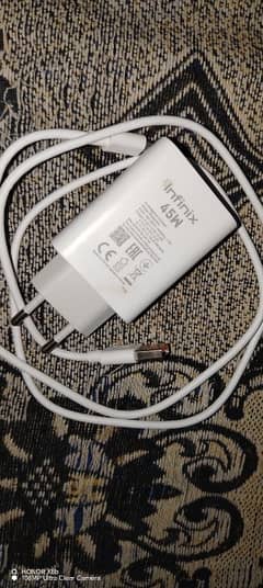 45W infinix Note 30 Original Charger Box Pulled 100% Original Charger