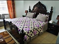 king bed set with spring mattress