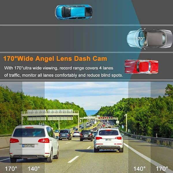 Dash Cam with Card, 1080P FHD Dashcam Front Dash Cams DVR Dashboard 2