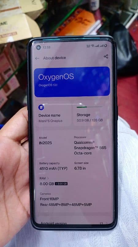 Oneplus 8 pro 10/9.5 8GB 128GB waterpacked No opend Back crack Minor 5