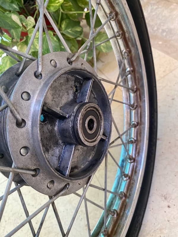 70 cc bike back rim with complete tire 13