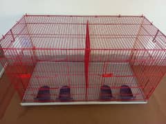 Brand New double portion folding cage with pots