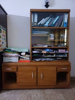 Cabinet with shelves and cupboards