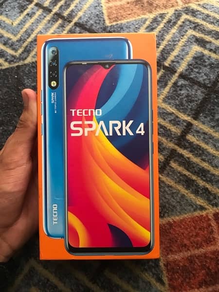 tecno spark 4 with box all ok 2