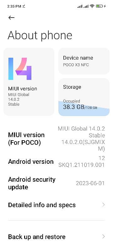 Poco x3 NFC gb6 gb128 dual sim condition 10 by 9 all ok 1