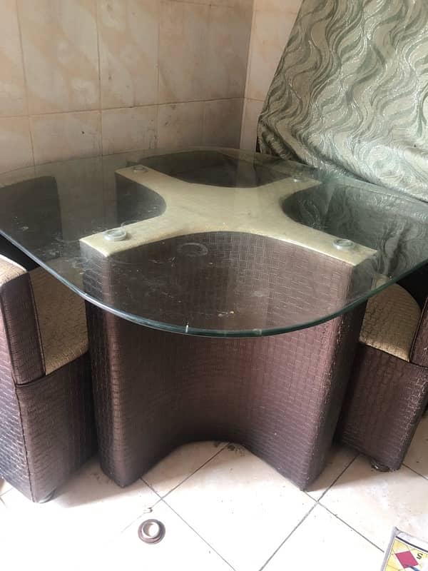 Dining Table with sofa chairs 1