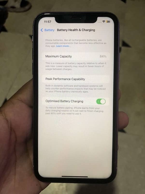 iphone 11 64gb non pta jv 84 battery health Exchange possible 7