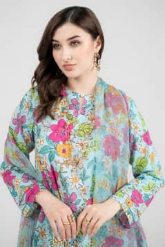 Beautiful unstitched Lawn suit/dress