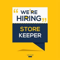 Store keeping Job Available